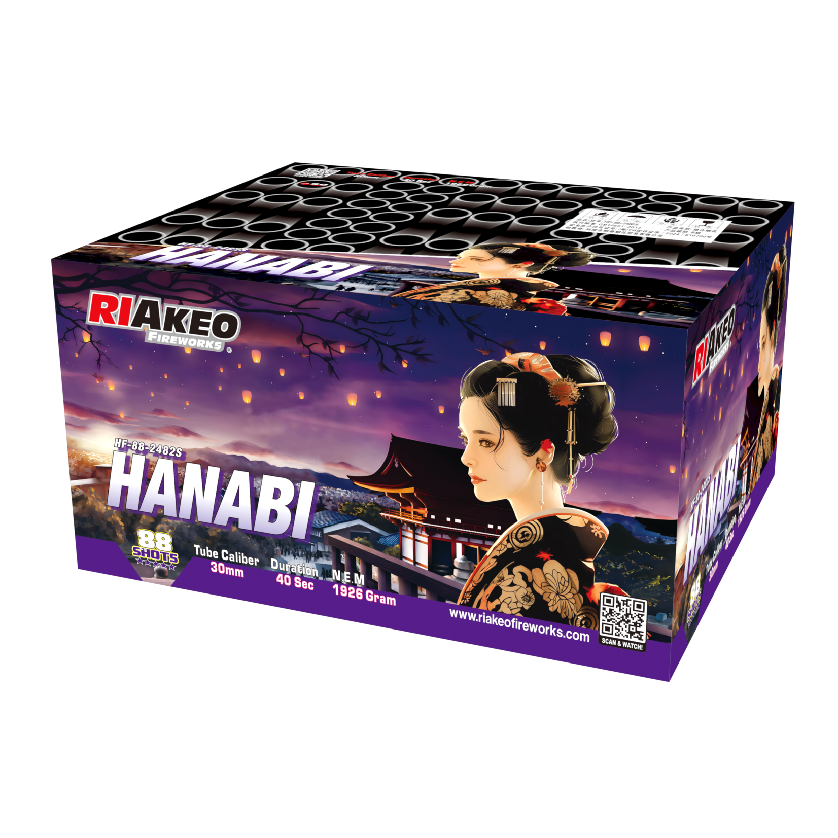 Riakeo Fireworks Hanabi 88 Shots