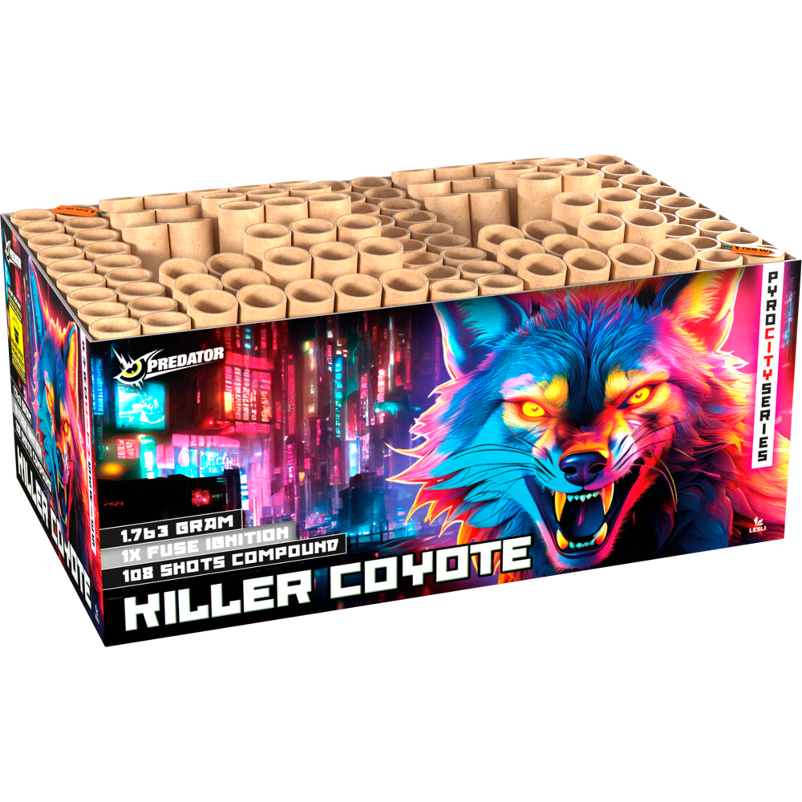 Lesli Vuurwerk Killer Coyote 108 schüsse