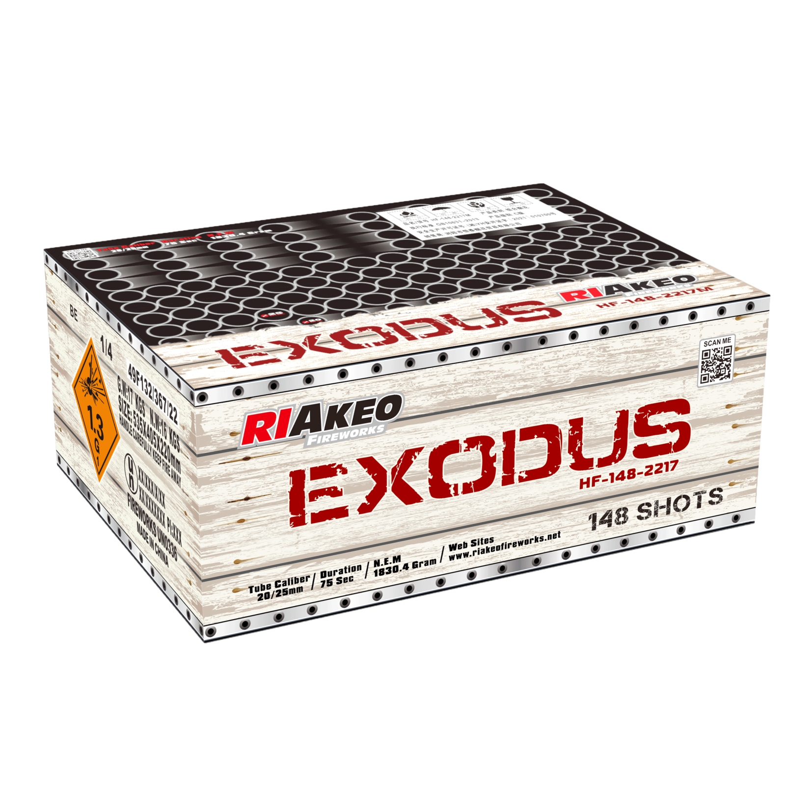 Riakeo Fireworks Exodus 148 Shots